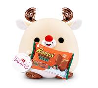 Peluche Natalizio Snackle Super Sized, 35 cm, (Reindeer, Reese's Peanut Butter Trees)
