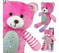 Peluche ninna-nanna - orsetto rosa con proiettore 2 in 1, 10 ninne nanne WOOPIE