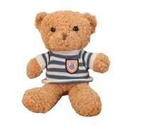 Peluche Orsacchiotto, Bambole di Peluche di Animali, Peluche Morbide Carine per Bambini, Ragazzi, Fidanzata San, Compleanno, Giocattoli di Peluche Animali Marrone Piccole Ragazze, Natale, San Complean