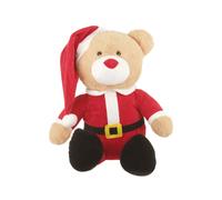 Peluche orso Babbo Natale 35 cm