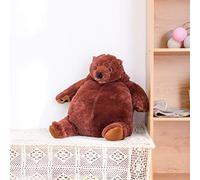 Peluche Orso Bruno 60 Cm Peluche Morbido Simpatico Espressione Realistica Facile da Pulire con Breve in Cotone PP per Bambini Compleanno Regali Festa di Na (Marrone)