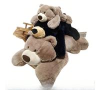 Peluche Orso Papà, Pupazzi di Dinosauro e Orso Polare, Pupazzi Abbraccio, Bambole da Letto e Cuscini da Lancio, utilizzabili come regali per festività, Natale, San Valentino e Rientro a Scuola Orso bi