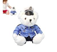 Peluche orso poliziesco - Vestito politico di Teddy Orso di peluche | Simpatico peluche a forma di orso imbottito con vestiti rimovibili per bambini, ragazze, ragazzi