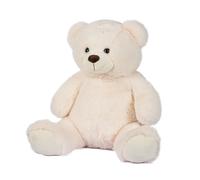 Peluche Orso Seduto Bianco Morbido 55Cm