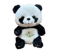 Peluche Panda Dal Cuore Rilassante - Compagno Di Sonno Panda Con Respirazione Interattiva, Macchina Del Suono Ritmico E Giocattolo Musicale Illuminato, Morbido Peluche Corto Per Sollievo Dall'ansia