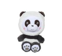 Gipsy Toys - Peluche Panda Hoody Pets - 24 cm - Grigio Antracite