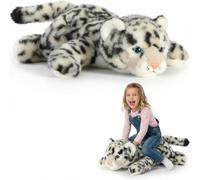 Peluche Panda Ponderato, Panda Teddy Bear Dinosauro Peluche, Animale Di Peluche, Peluche Per Comfort E Relax, Compagno Da Abbracciare Per Sollievo Dall'ansia E Supporto Per Il Sonno Snow Leopard 45cm