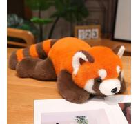 Peluche Panda Rosso, Adorabile Animale di Peluche con Decorazioni Natalizie, Simpatico Regalo di Peluche per Ragazze e Ragazzi B-60CM