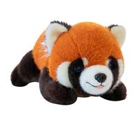 Peluche Panda Rosso - Cotone PP | Paws Plush Cuddly Soft Eco Toys - Animale della giungla soffice e tenero, adolescenti, adulti, collezionisti | Ora di giocare, Ora di dormire, Camera da , Divano