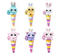 Peluche pasquali Coco Cones di ZURU Adorabili amici coccolosi in coni colorati, perfette sorprese pasquali, divertenti da collezionare (3 confezioni)