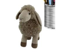 Peluche pecora | bambola di agnello | morbido giocattolo di peluche | soffice figura di pecora come per bambini e ragazze, decorazione per la cameretta dei bambini