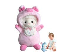 Peluche Pecora, Giocattolo Morbido Agnello, 25 cm Adorabile Giocattolo a Forma di Pecora con Cappello in Morbido Materiale Regalo Per Feste Come Natale e Pasqua Per Bambini e Bambine