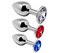 ALIVE - KIT PIACERE ANALE 3 PLUG METAL