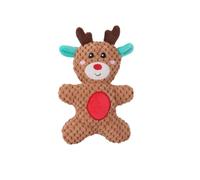Peluche per cane, Giocattolo di Corda da Masticare per Cuccioli, Alce in tessuto con toppe cagnolino di peluche, Set di Giocattoli per Cani per Cani di Piccola e Media Taglia, 18 x 12 cm