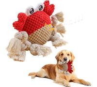 Peluche per Cani, Gioco Cane Interattivo Squeak, Pupazzo per Cani con Carta Crespa, Giochi per Cani Cuccioli, Regalo per Cani Piccoli