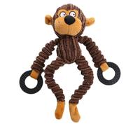 Peluche per CaniPeluche per Cani, Giocattolo Interattivo con Corda e Squeak, Giochi con Squeak per Cani, Giocattoli per Cuccioli da Masticare, Adatto a Cani di Piccola e Media Taglia