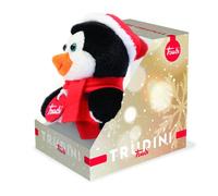 Peluche pinguino vestito a natale - trudi