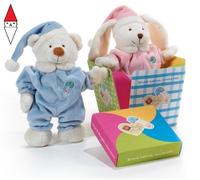 PELUCHE PLUSH-COMPANY MIO AND MIA SOGGETTI L 23 CM. 1 PEZZO - ROSA/AZZURRO