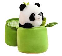 Peluche Plush Super Soft!, Tema Panda, Formato Mini, con Carta d'Identità personalizzabile, Sta in Piedi da Solo, 14x15x12 cm (Panda)
