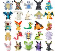 Peluche Pokémon Pokopia Pikachu, Oshawott, Victini, Snivy, Tepig, Jirachi, Mimikyu, Beedrill, Sprigatito, Lugia - Simpatici Personaggi Anime