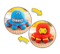 Peluche Polpo Reversibile Marvel Avengers Spiderman Iron Man Hulk Toys Plush ✨