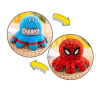 Peluche Polpo Reversibile Marvel Avengers Spiderman Iron Man Hulk Toys Plush ✨