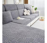 Peluche Protezione Senza Soluzione di continuità per Il Divano | Copridivani Amici Degli Animali Tutte Le Stagioni Elastico Spasso Di Divano Copridivano(E,L Back Cover)