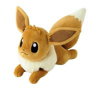 Peluche pupazzo Pokemon Center originale a grandezza naturale Eevee sdraiato ...