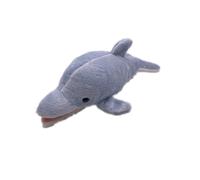 Peluche Pupazzo Stoffa Animale Delfino Grande Grigio Delfino 26 CM