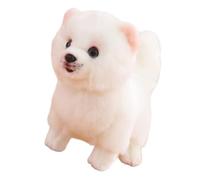 Peluche realistico della Pomerania con design simile alla vita per compagno di gioco regalo decorazione della stanza cucciolo di peluche bambola cane