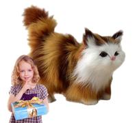 Peluche realistico, gatto imbottito, accessorio fantastico per il vostro