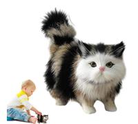 Peluche realistico, gatto imbottito, accessorio fantastico per il vostro