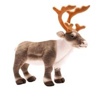 Peluche renna di Natale - Morbido cervo peluche cuscino decorativo bambola alce renna giocattoli | 13,7 pollici simpatico ornamento di di Natale peluche cervo per sedie camere da letto divani le