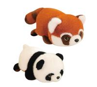 Peluche reversibile | Panda ripieno di agitazione - giocattolo in panda rosso reversibile, animale di peluche, per bambini, decorazione per divani a casa, favore del compleanno