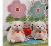 PELUCHE RICCIO TRUDI E CUORE MAJANI CIOCCOLATO LATTE 15GR REGALO PRIMAVERA