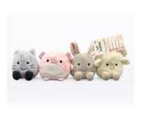 Peluche Riscaldante con Lavanda 13 cm, Borsa Termica con Microsfere d’Argilla, Scaldabile in Microonde in 1 Minuto, Morbido Peluche Lavabile, 4 Assortiti, Rilassante e Calmante, Adatto da 0M+