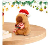 Peluche roditore - Scultura vellutata di capibara | Adorabile accento da compagno in tessuto, affascinante decorazione interna per la sala giochi, la zona notte, la libreria da tavolo, la vetrina