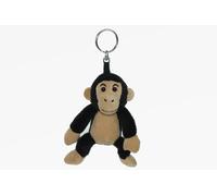 Peluche Scimmia Altezza 19 Cm Portachiavi Peluche Nero 1017269