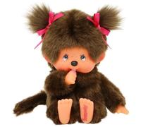 Peluche Scimmia - BANDAI - The Original Girl Peluche - Monchhichi - 20 cm