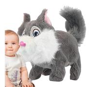 Peluche Scoiattolo,Morbido Giocattolo Interattivo - Peluche Elettrici per Bambini e Ragazzi, Animali Morbidi Confortevoli con Funzioni Interattive