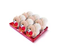 Peluche singolo coniglietto cuore in borsetta - sweet collection