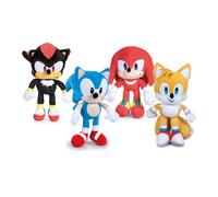 PELUCHE SONIC E AMICI KNUCKLES TAILS SHADOW RICCIO SUPERSONICO PUPAZZO CM. 30