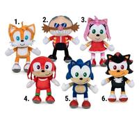 SONIC THE HEDGEHOG Personaggio RICCIO Peluche Altezza 24cm ORIGINALE UFFICIALE