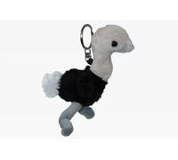 Peluche Struzzo H 15 Cm Portachiavi Peluche Nero 1017175