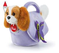PELUCHE TRUDY (&SEVI) CAGNOLINO BORSETTA LILLA FARFALLA XS
