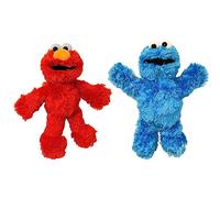 Peluche ufficiale di Sesame Street, 20,3 cm, adatto dalla nascita (Elmo e Cookie Monster Set)