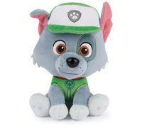 Peluche ufficiale GUND di PAW Patrol ROCKY in uniforme da ufficiale, giocattolo di peluche per bambini di età 1+ anni, 15 cm (i modelli possono variare) Paw Patrol è la serie animata di successo di Ni