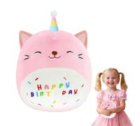 Peluche Unicorno Happy Birthday - 25CM Cuscino Morbido Animale Cartoon Regalo Compleanno Bambini Ragazze
