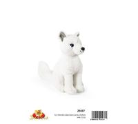 Peluche Volpe Bianca Artica De Car 2 - Seduta 28cm Eco-Friendly Morbida 25437