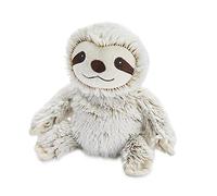 Peluche Warmies Marshmallow Bradipo Taglia Junior, Peluche Riscaldabile al Microonde con Profumo di Lavanda Francese, Giocattolo Morbido Completamente Riscaldabile per Alleviare Ansia e Dolore